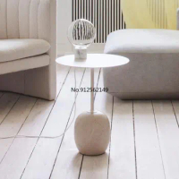 Nordic marble metal small minimalist corner coffee tables living room sofa side round table bedside tables design furniture