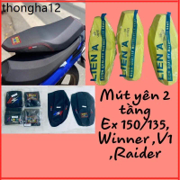 Mút yên gọt 2 tầng exciter 150 ex 135 2010, winner x v1 v2 v3, raider