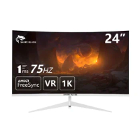 24 inch Computer Monitor 75HZ 1K High-definition LCD Screen Curved Borderless Esports Display Set 165HZ 1920x1080