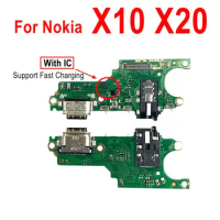 New USB Dock Connector Charger Port Charging Board With IC Support Fast Charging Flex Cable For Nokia X10 X20