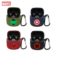 Disney Marvel Earphone Case Cover For JBL CLUB PRO+TWS Silicone Bluetooth Earbuds Charging Box Protective Shell With Hook