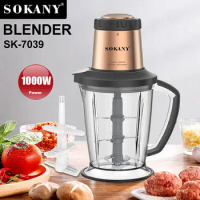 02 SOKANY7039 Meat grinder household mixer minced meat ice garlic multi-function