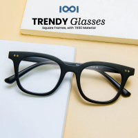 Kacamata Frame Kotak TR90 Lensa Photocromic Blueray Glasses Anti Cahaya Biru Fashion Modis Gaya Kore