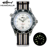 Heimdallr Titanium 007 Sea Ghost NTTD Men's Diver Watch 20ATM NH35A Automatic Movement C3 Luminous Blue Black White Dial