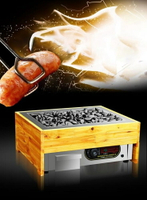 火山石烤腸機商用家用迷你全自動小型香腸熱狗機台灣燃氣電熱石頭      都市時尚DF