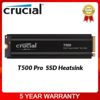 Crucial T500 1TB 2TB Pcle Gen4 NVMe M.2 Internal Gaming SSD With Heatsink Up to 7300MB/s Compatible Adobe CC All Apps For PC PS5