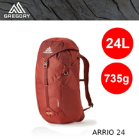 【速捷戶外】美國GREGORY 136974 Arrio 24L進階版多功能登山小背包(磚石紅) ,健行背包 ,登山背包