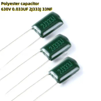 100PCS Polyester capacitor 630V 0.033UF 2J333J 33NF