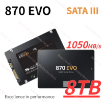 2024 New SSD 870 EVO 1TB 2TB 4TB 8TB Internal Solid State Drives Hard Disk SATA 3.0 MLC 2.5 Inches for Laptop Desktop PC PS4 PS5