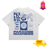 boxy oversize 100%Origianl - Tshirt Boxy fit Paradise Madness Kaos Pria amqwcpoxrf