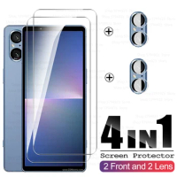 4-in-1 Tempered Glass For Sony Xperia 5 V 6.1 inches Full Coverage Screen Protector Sony Xperia 5 V Camera Lens Protective films