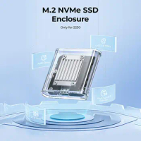 Mini 2230 M.2 SSD Housing NVMe Cabinet 10Gbps M.2 To USB C-type Transparent External Adapter For PCIe SSD NVMe Cabinet I4X8