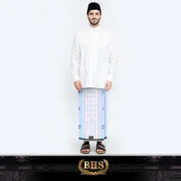 Sarung BHS Avant Garde Gold Motif G52 SDF Pastel Blue
