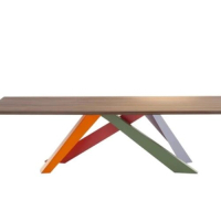 實木辦公長桌書桌（160*80*75（彩色桌脚） 板厚5）(下單後聯絡客服確認發貨顔色)