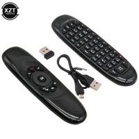 C120 Backlit Fly Air Mouse Gyro Sensor English Russian Wireless 2.4G RF Keyboard Remote Control For Gaming Android Smart TV Box