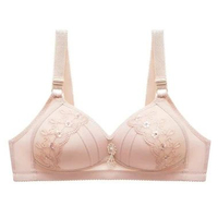 Bra Wanita BH089 Nirkabel Ukuran Besar Cup Besar Bra Big Size CREAM 36