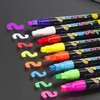 8 Colors Liquid Chalk Paint Removable Windows Markers Washable Marker For Windows, Mirrors, Car Windshields, Glass, Whiteboards
