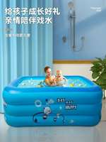 充氣泳池 兒童充氣游泳池家用可折疊寶寶嬰兒游泳桶大人小孩超大型家庭泳池 米家家居