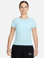 เสื้อยืดผู้หญิง Sportswear Chill Knit สี Glacier Blue/Glacier Blue