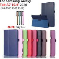 Tablet Case for Samsung Galaxy Tab A7 A 7 TabA7 10.4 T500 T505 Case Cover Shell SM-T500 SM-T505 Cover Flip Tab A7 Caqa +Pen