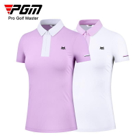 PGM 高爾夫服裝女運動上衣短袖T恤翻領拉鍊彈力速乾女裝衣服工廠