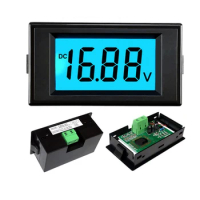 D69-30 DC voltmeter digital display 12V24V48V72V electric vehicle battery test LCD digital meter voltage test instrument