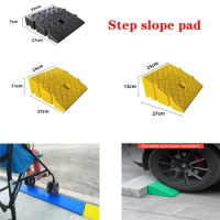 Car Bike Motorcycle Wheelchair Curb Ramp Portable Lightweight Curb Ramps Heavy Duty Plastic Threshold Ramp Mat Pad