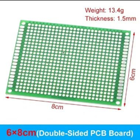PCB titik bolong breadboard project board DOT matrik matrik double side 6X8