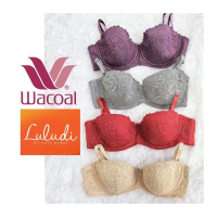 Bra Luludi By Wacoal Pakai Kawat Busa Tipis Lb 4702 K80 Half Cup 12 Cup Size 32,34,36 A,B,C Bh Lace