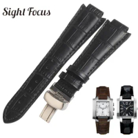 10 14mm Cowhide Leather Watchband 1853 for Tissot Watches T60 Strap Belt Wristband Women Men Bracelet Convex End Straps Bracelet