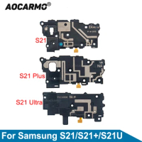 Aocarmo Earpiece Speaker Motherboard Cover Plate For Samsung Galaxy S21 Plus / Ultra S21+ S21U Replacement Repair Part