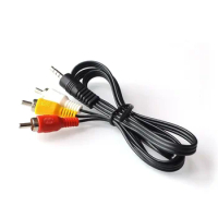 60cm 3.5mm Jack Plug Male to 3 RCA Adapter High Quality 3.5 to RCA Male Audio Video AV Cable Wire Cord
