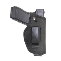 Tactical Universal Gun Holster For All Handgun Airsoft Pistol Belt Waist Concealed Gun Case With Metal Clip Hunting Accessories
