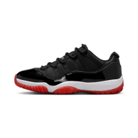 【NIKE 耐吉】休閒鞋 Air Jordan 11 Low Bred 2025 經典回歸 黑白紅 男鞋 FV5104-006