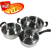 0 Cooker pot stainless steel fried multi-purpose almighty piece set pot