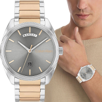 【Calvin Klein 凱文克萊】CK Progress 星期日期手錶-42mm(25200449)
