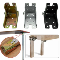 90 Degree Self-Locking Folding Hinge Table Legs Chair Extension Foldable Feet Hinges Hardware Sofa Bed Lift Support Hinge
