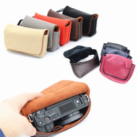 Faux Fur / PU Soft Camera Bag Clutch Handbag Case Pouch Sleeve Protector for Canon Nikon Sony Fujifilm X100 VI ZV1 RX100 LX100