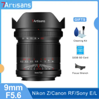 7Artisans 7 artisans 9mm F5.6 Full Frame Wide Angle Prime Fish Lens for Leica L Sony E Nikon Z Canon RF Mirrorless Camera Lens