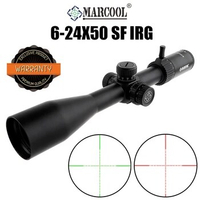 Marcool 6-24X50 Riflescope Scope for Rifle SFP SFIRG 30mm Tube Dia Tactical Optics Hunting Airsoft Equipment Fits .223 .308 AR15