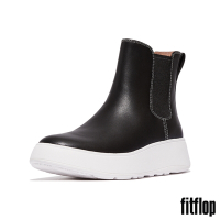 【FitFlop】F-MODE 撞色縫線厚底切爾西靴-女(黑色)