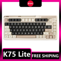 Kzzi K75 Lite Mechanical Keyboard 82key Tri Mode Bluetooth Wireless Customize Keyboard Gasket RGB Gaming Office PC Accessories