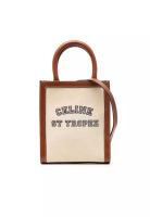 CELINE 二手 Celine 迷你帆布 St Tropez 直式 Cabas 手提包