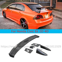 For Honda Civic 8th TR 2006-2011 FD2 JDM TR M Carbon Fiber Rear Trunk Spoiler Wing Boot Lip Car Styling