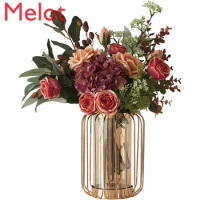 Chinese Style Light Luxury Flower Arrangement Decoration Vase Creative Personality Dried Flower Vase Home Decorations