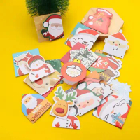 for Party Merry Christmas Santa Claus Xmas Party Decor Postcard Greeting Cards Gift Cards Blessing