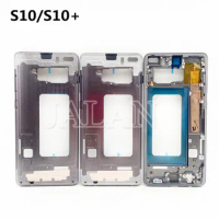 Original For Samsung Galaxy S10 G973 S10+ G975 Middle Frame Housing Case Replacement For Samsung S10 plus Middle Plate Parts