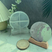 Moon Table Silicone Mold Epoxy Gypsum Mirror DIY Home Decor