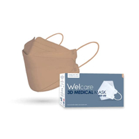 หน้ากากอนามัยทางการแพทย์ 3D Welcare WF-99 สีเบจ P50