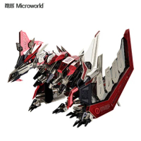 Microworld Dinosaur Pterosaur model kits DIY laser cutting Jigsaw puzzle model 3D metal Puzzle Toys for Children gifts